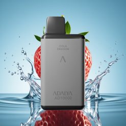 Adalya AD 10000 Puffs Jednorazowy Vape Szara Kosmiczna z USB-C i Smak Truskawkowy