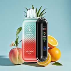 Fumot Tornado 20000 Puffs Dual Mesh Smak Brzoskwinia Ananas Pomarańcza