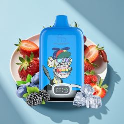 Fumot Tornado Digital Box 12000 Puffs 20ml Mesh MTL Strawberry Grape