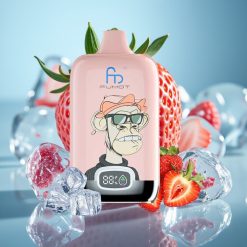 Fumot Tornado Digital Box 12000 Puffs 20ml MTL Mesh Strawberry Ice