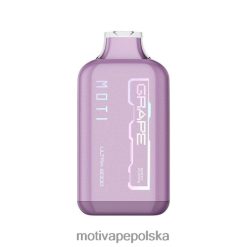 MOTI Vape Kit Polska - MOTI Ultra Waporyzator jednorazowy (5%, 6000 zaciągnięć) 6V86630 winogrono