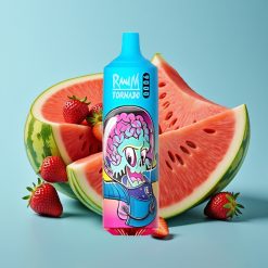 RandM Tornado 9000 Puffs 18 mL Mesh Coil RGB Strawberry Watermelon
