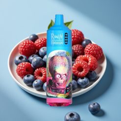 RandM Tornado 9000 Puffs 850 mAh 18 mL Mesh Coil Blueberry Sour Raspberry
