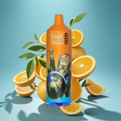 RandM Tornado 9000 Puffs 850 mAh 18 mL Mesh Coil Orange Soda