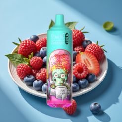 RandM Tornado 9000 Puffs 850 mAh Mesh 18 mL RGB Blue Sour Raspberry