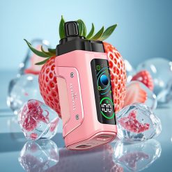 Razz Bar 45000 Pufów Jednorazowy Vape z Mocą 20 mg/ml i Smakiem Truskawkowy Lód