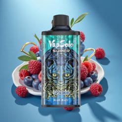 Vapsolo Super 15000 Puffs 40ml 850mah Type-C Blue Razz