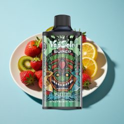 Vapsolo Super 15000 Puffs 40ml 850mah Type-C Strawberry Kiwi