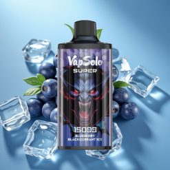 Vapsolo Super 15000 Puffs 40ml Type-C Blueberry Blackcurrant Ice