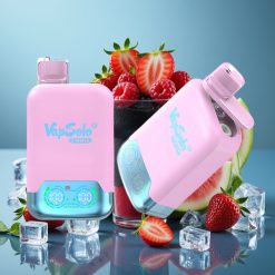 Vapsolo Twins 20000 Puffs 40ml Dual Tank Type-C Black Ice Dragon Fruit Strawberry & Raspberry Watermelon