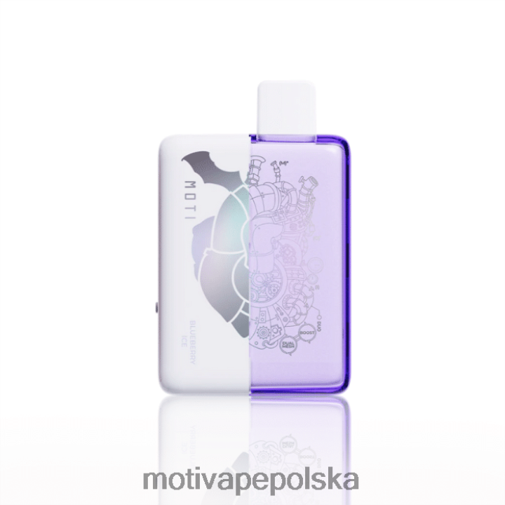 MOTI Vape Recargable Polska - MOTI Duo 9000 jednorazowych waporyzatorów (5%, 9000 zaciągnięć) 6V86668 lód jagodowy