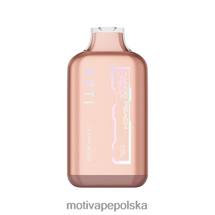 MOTI Vape Pods Polska - MOTI Ultra Waporyzator jednorazowy (5%, 6000 zaciągnięć) 6V86635 krem brzoskwiniowy z mango