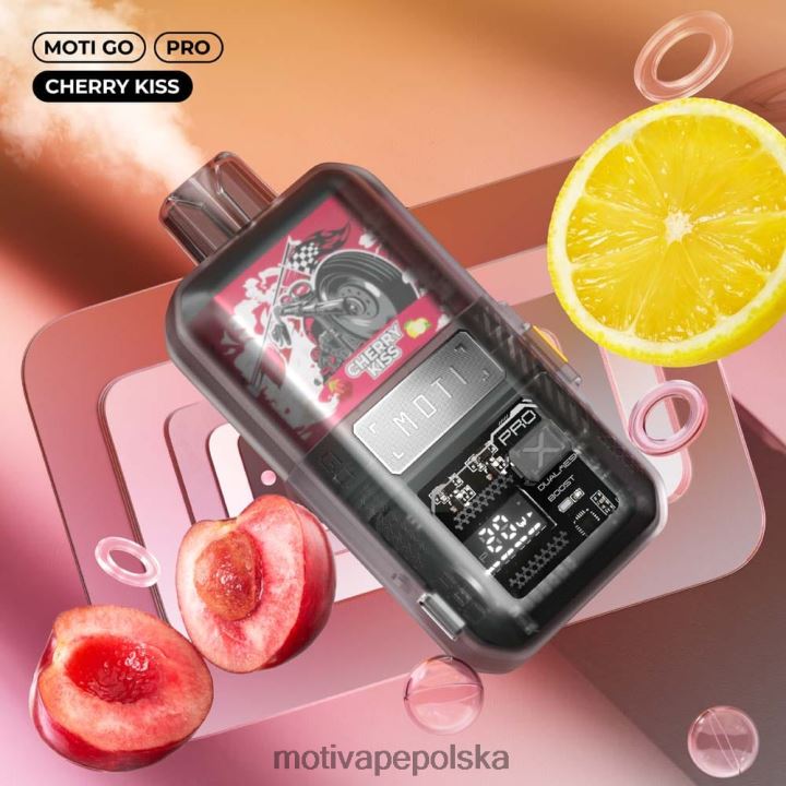 MOTI Vape Pods Polska - MOTI Go Pro Waporyzator jednorazowy (5%, 12000 zaciągnięć) 6V86615 wiśniowy pocałunek