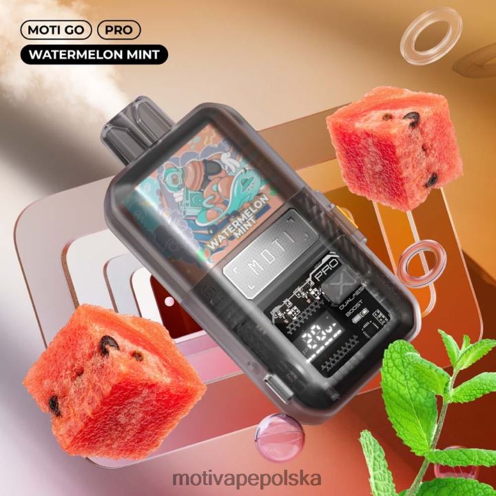 MOTI Vape Pods Polska - MOTI Go Pro Waporyzator jednorazowy (5%, 12000 zaciągnięć) 6V86625 arbuz miętowy