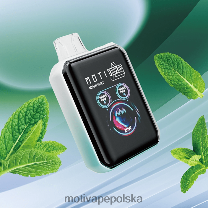 MOTI Vape Pods Polska - MOTI Triplus Jednorazowy vape 20 tys. (5%, 20000 zaciągnięć) 6V8665 Miętowa mięta