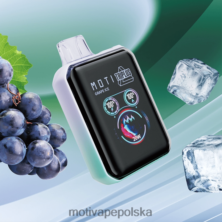 MOTI Vape Price - MOTI Triplus Jednorazowy vape 20 tys. (5%, 20000 zaciągnięć) 6V8664 lód winogronowy