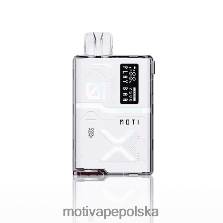 MOTI Vape Kit Polska - MOTI Play Bar 7500 jednorazowych waporyzatorów (5%, 7500 zaciągnięć) 6V86660 orzeźwiająca mięta