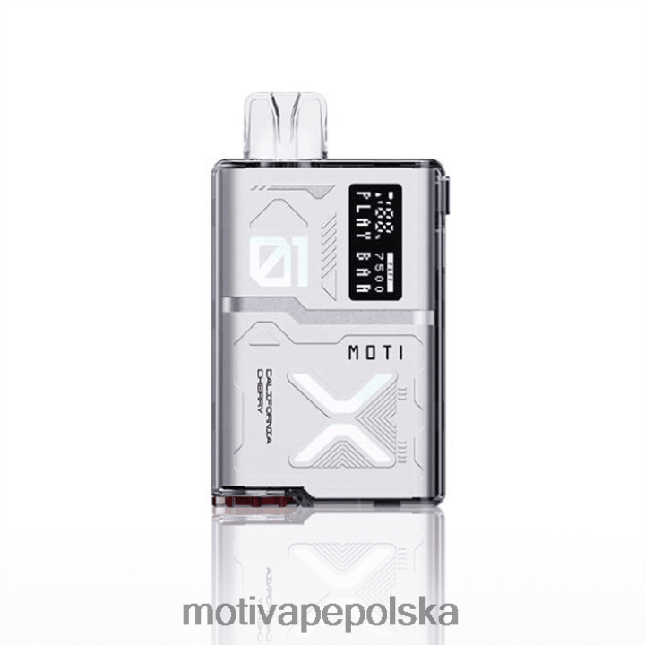 MOTI Vape Polska - MOTI Play Bar 7500 jednorazowych waporyzatorów (5%, 7500 zaciągnięć) 6V86661 wiśnia kalifornijska