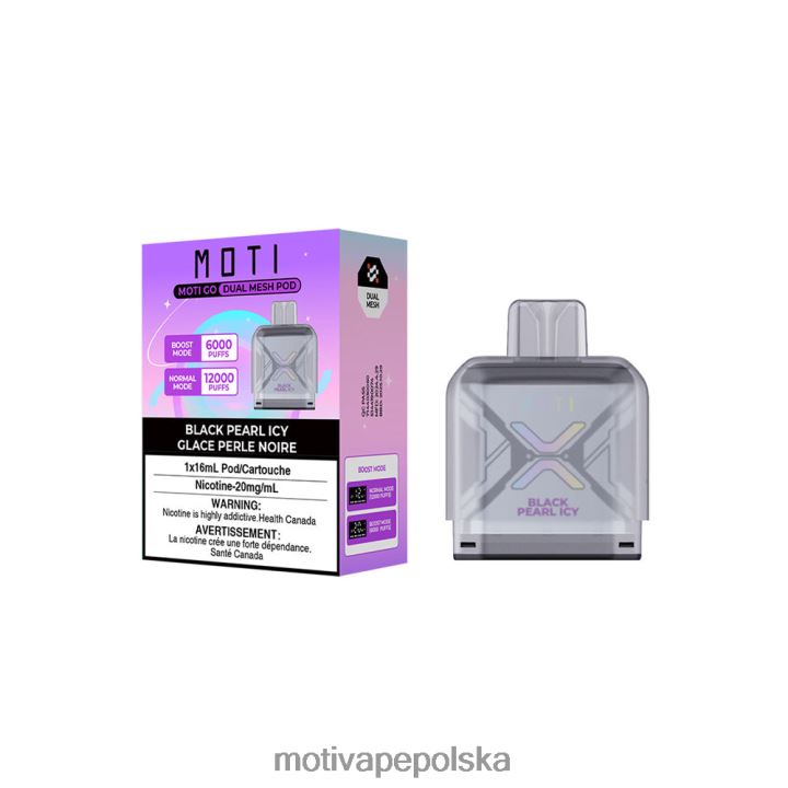 MOTI Vape Near Me - MOTI Go Pro jednorazowy pojemnik 6V86697 czarna perła lodowa