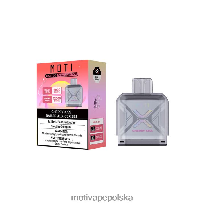 MOTI Vape Review - MOTI Go Pro jednorazowy pojemnik 6V86696 wiśniowy pocałunek