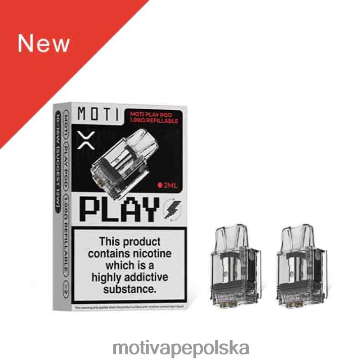 MOTI Vape Polska - MOTI Play kapsuła 1,00 oma z możliwością ponownego napełniania 6V866121 1 szt