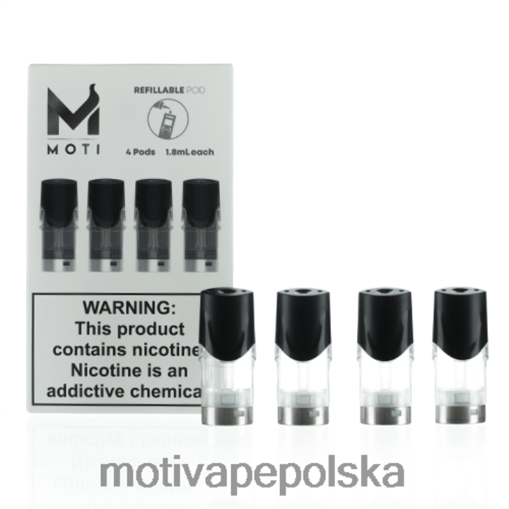 MOTI Vape Price - MOTI wymienne wkłady na kapsułki z możliwością wielokrotnego napełniania 6V86674 (opakowanie 4 szt.)